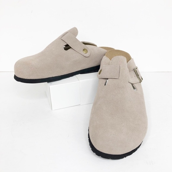 Guoluofei tan Suede mules - Picture 10 of 11